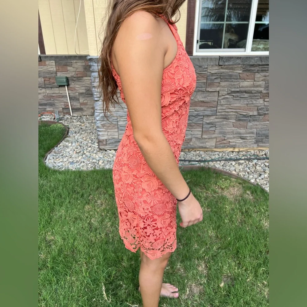 Lulu’s Crochet Mini Dress (Medium) - Picture 3 of 5
